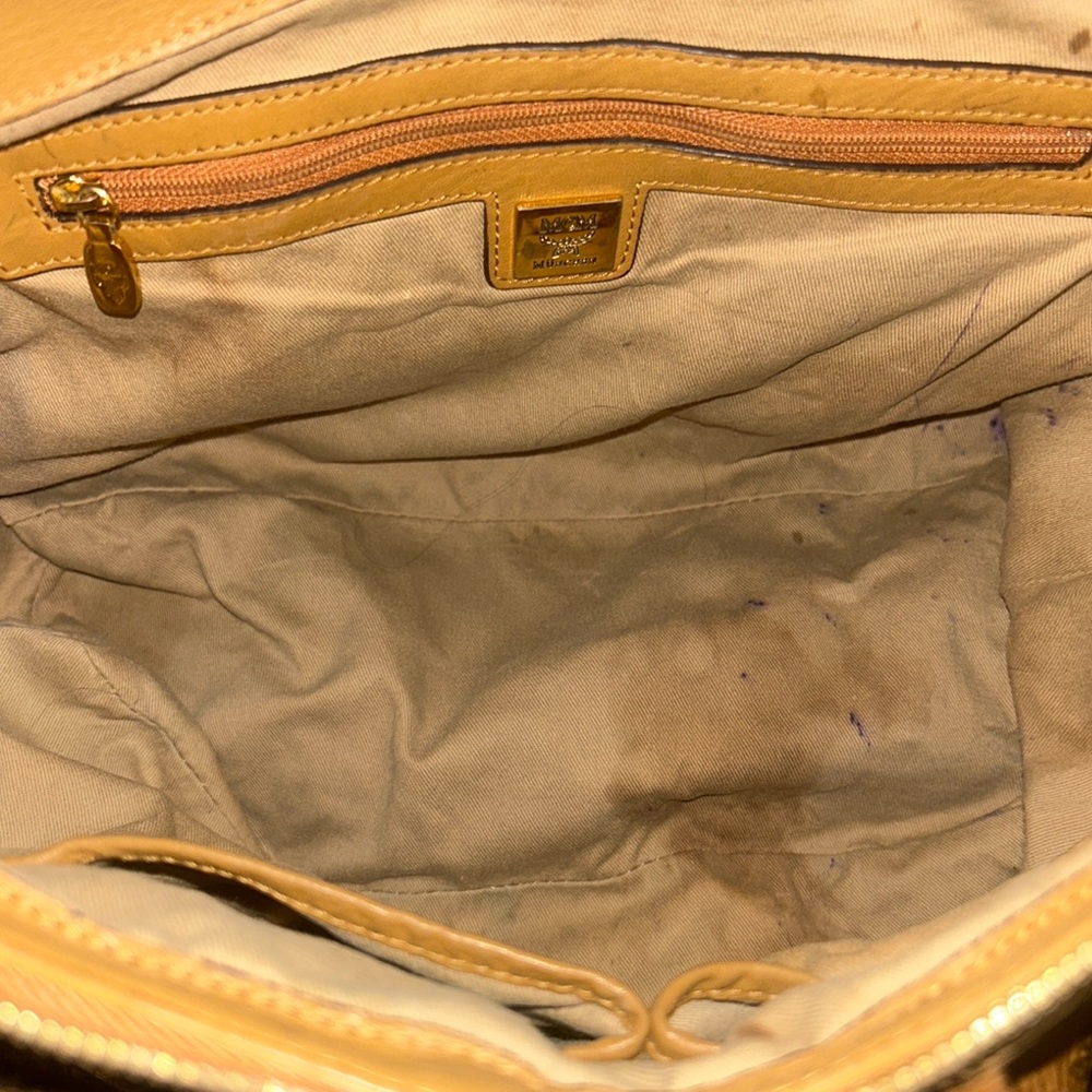 MCM Vintage Visetos Tote bag in the Iconic cognac monogram coated canvas - Picture 6 of 7